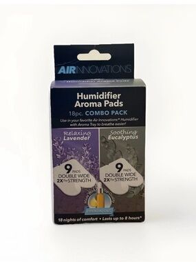 Air Innovations Aroma Pads 18 Pack Essential Oil Humidifier Refills Eucalyptus